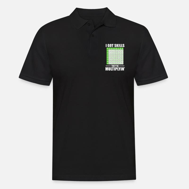 Math math - Polo Homme - noir
