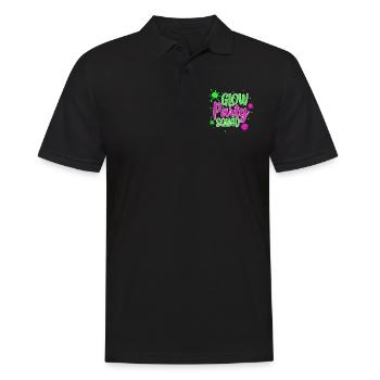 Glow Neon Party Squad Fest Glow Gift - Men's Polo Shirt - black - Front - Kai (181cm)