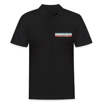 Birmingham UK Britisch Brite - Männer Poloshirt - Schwarz - Vorne - Kai (181cm)