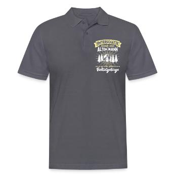 Fichtelgebirge Sprüche Fichtelgebirgler - Männer Poloshirt - Anthrazit - Vorne - Nico (186cm)