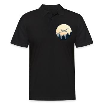 Segelflugzeug Fliegen Segelfliegen Segelflieger - Männer Poloshirt - Schwarz - Vorne - Kai (181cm)