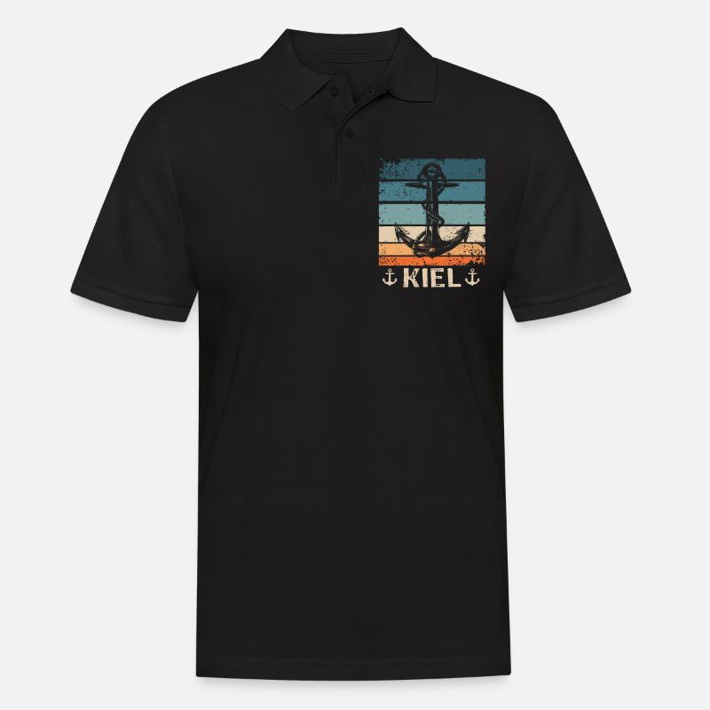 Kiel Disant Kiel Souvenir - Polo Homme - noir