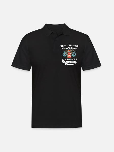 Scharbeutz Sprüche Scharbeutzer - Männer Poloshirt - Schwarz
