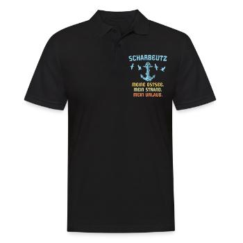 Scharbeutz Ostsee Scharbeutzer Souvenir - Männer Poloshirt - Schwarz - Vorne - Kai (181cm)