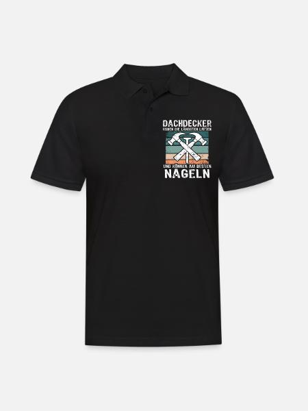 Dachdecker Dachspengler Dachklempner - Männer Poloshirt - Schwarz
