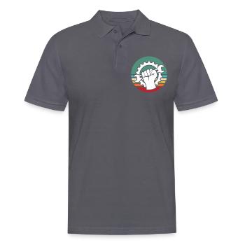 Machiniste Opérateur de machine Machinistes - Polo Homme - charbon - Devant - Nico (186cm)