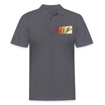 Roofer Evolution Roofing - Men's Polo Shirt - charcoal grey - Front - Nico (186cm)