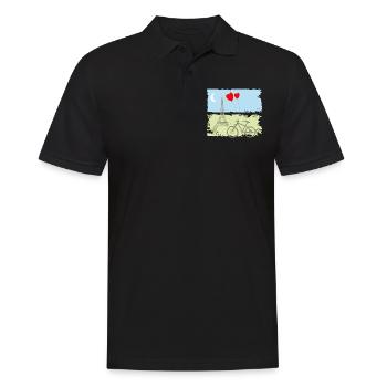 Paris Tour Eiffel France Baguette Ville Amour - Polo Homme - noir - Devant - Kai (181cm)