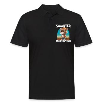 Smarter Than You Think für Erwachsene und Kinder - Männer Poloshirt - Schwarz - Vorne - Kai (181cm)