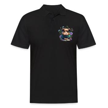 All The Cool Kids Are Reading Meerschweinchen - Männer Poloshirt - Schwarz - Vorne - Kai (181cm)