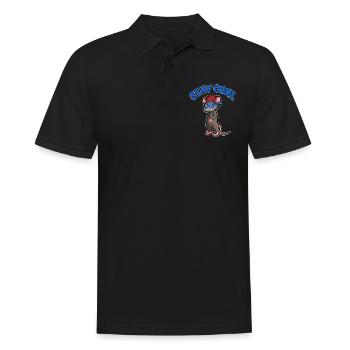 Possum design for opossum lovers and possum - Men's Polo Shirt - black - Front - Kai (181cm)