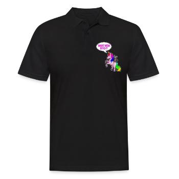 Opossum Design für Possum Fans und Opossum Fans - Männer Poloshirt - Schwarz - Vorne - Kai (181cm)