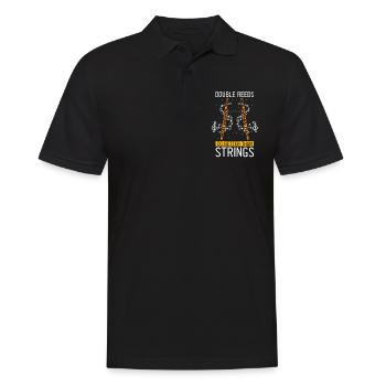 Bassoonist design for woodwind orchestra - Men's Polo Shirt - black - Front - Kai (181cm)