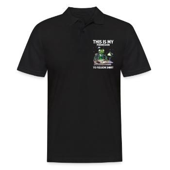 Kernenergie Spruch für Kernenergie - Männer Poloshirt - Schwarz - Vorne - Kai (181cm)