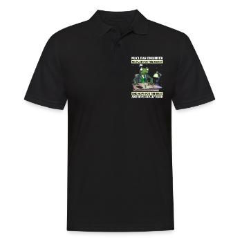 Erneuerbare Nukleare Spruch für Nukleartechnik - Männer Poloshirt - Schwarz - Vorne - Kai (181cm)