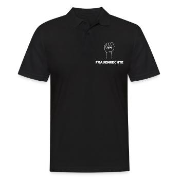Frauenrechte - Männer Poloshirt - Schwarz - Vorne - Kai (181cm)