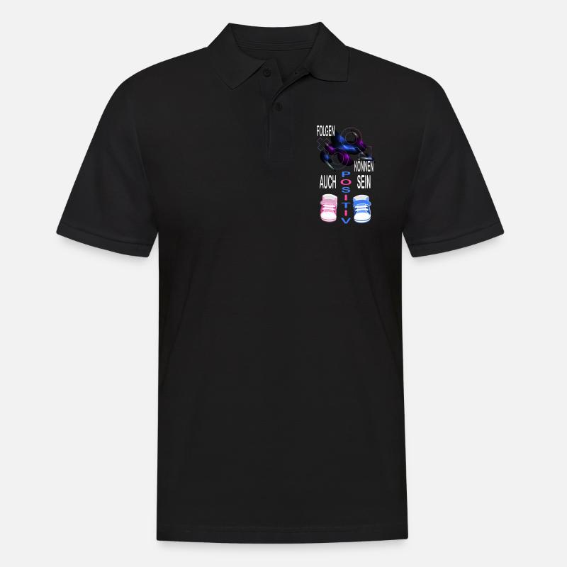 Consequences can also be positive - Men's Polo Shirt - black
