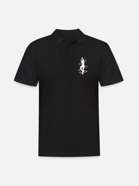Pirouette figure skating - Men's Polo Shirt - black