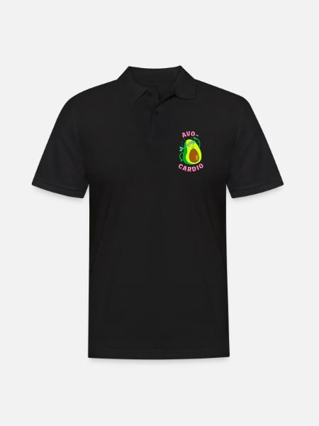 Avo Cardio - Männer Poloshirt - Schwarz