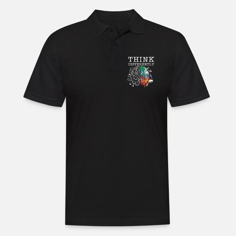 Pensez différemment Art Nerds Smart Geek - Polo Homme - noir