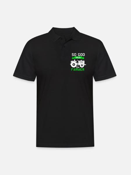 God Farmer - Men's Polo Shirt - black