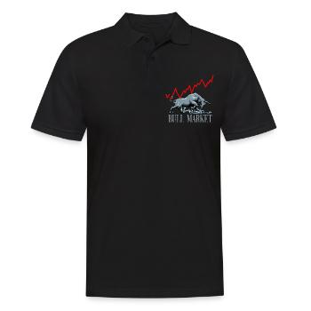 Bullen Markt Aktien Investieren Reichtum - Männer Poloshirt - Schwarz - Vorne - Kai (181cm)