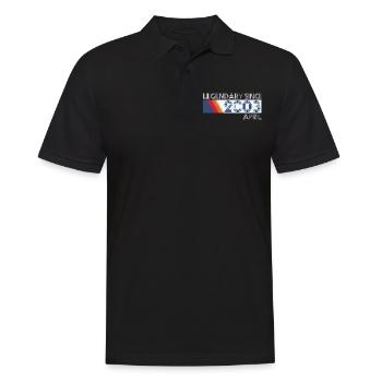 SiFi rétro Légendaire depuis avril 2003 - Anniversaire - Polo Homme - noir - Devant - Kai (181cm)