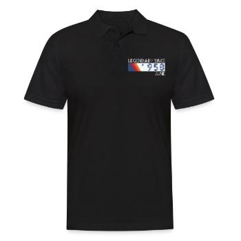 Retro SiFi Legendary since Juni 1958 - Geburtstag - Männer Poloshirt - Schwarz - Vorne - Kai (181cm)