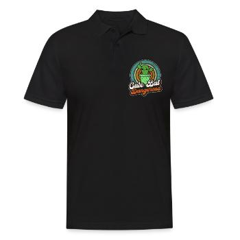 Niedlich, aber gefährlich - Männer Poloshirt - Schwarz - Vorne - Kai (181cm)