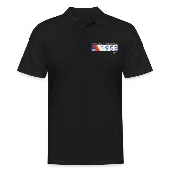 Conception drôle d'anniversaire de voyage dans le temps mai 1952 - Polo Homme - noir - Devant - Kai (181cm)