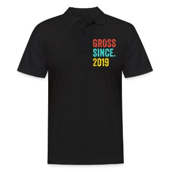 Lustiger Geburtstag brutto seit 2019 - Männer Poloshirt - Schwarz - Vorne - Kai (181cm)