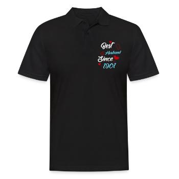 Meilleur mari depuis 1901 mariage - Polo Homme - noir - Devant - Kai (181cm)