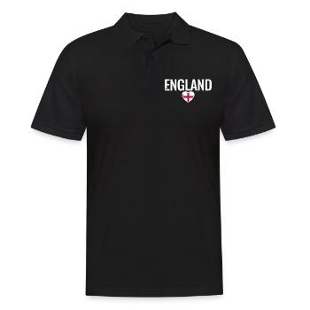 Angleterre Drapeau anglais Anglais - Polo Homme - noir - Devant - Kai (181cm)