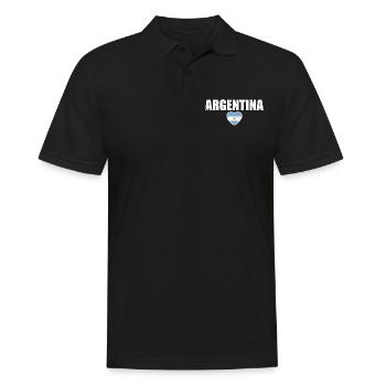 Argentine Argentine Drapeau argentin - Polo Homme - noir - Devant - Kai (181cm)