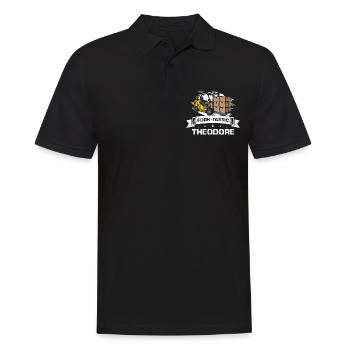 Forklift driver and warehouse forklift driver - Men's Polo Shirt - black - Front - Kai (181cm)