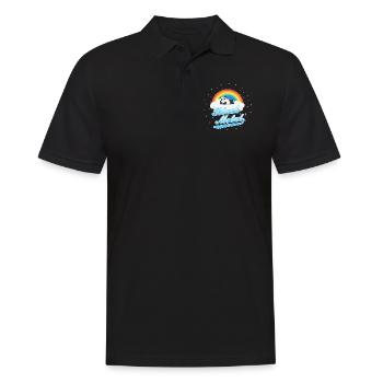Black Metal Panda - Polo Homme - noir - Devant - Kai (181cm)