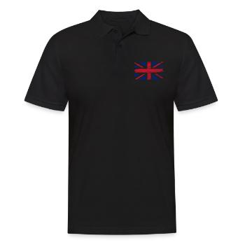 London - Männer Poloshirt - Schwarz - Vorne - Kai (181cm)