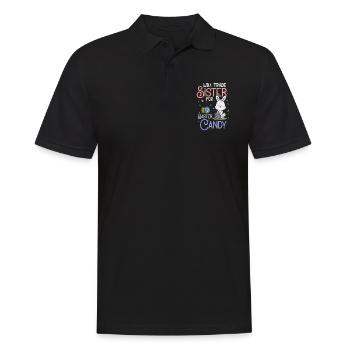 Soeur Frères et sœurs de Pâques Frère Cadeau - Polo Homme - noir - Devant - Kai (181cm)