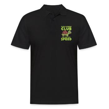 Schildkröte Turtle Meer Meeresbewohner Geschenk - Männer Poloshirt - Schwarz - Vorne - Kai (181cm)