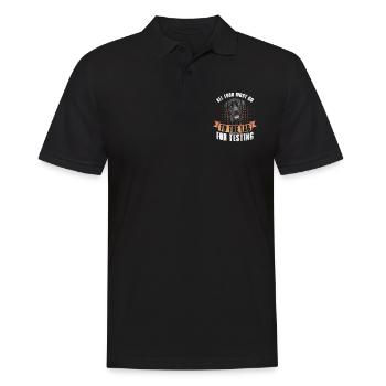 Labrador - Men's Polo Shirt - black - Front - Kai (181cm)