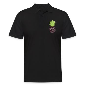 Flamingo Pink Vogel Zoo Sommer Urlaub Geschenk - Männer Poloshirt - Schwarz - Vorne - Kai (181cm)