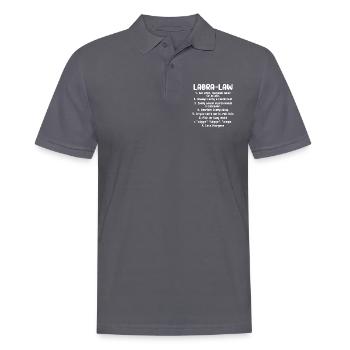 Labrador Hund Hunde Hunderasse Geschenk - Männer Poloshirt - Anthrazit - Vorne - Nico (186cm)