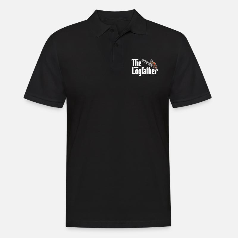 Baumpfleger - Männer Poloshirt - Schwarz