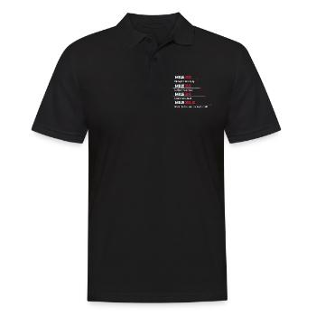 Running Runner Jogging Jogging Runner Gift - Men's Polo Shirt - black - Front - Kai (181cm)
