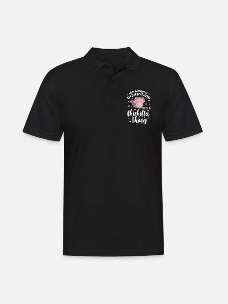 Chinchilla - Männer Poloshirt - Schwarz