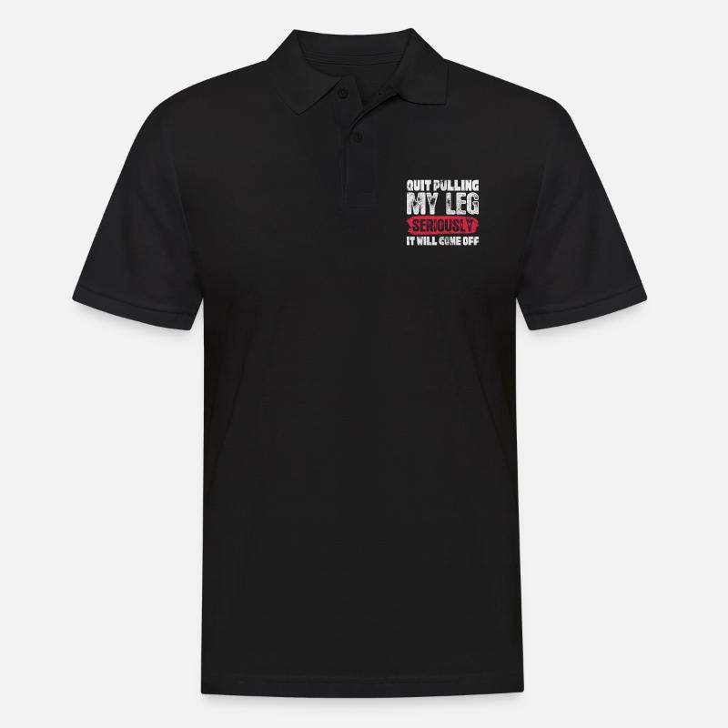Amputation - Männer Poloshirt - Schwarz