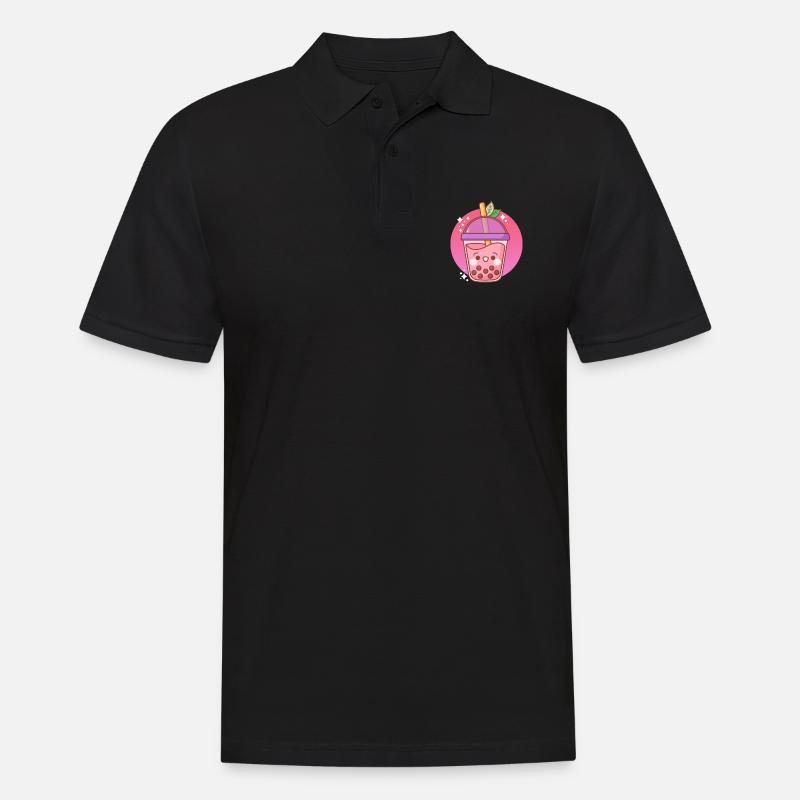 Bubble Tea - Männer Poloshirt - Schwarz