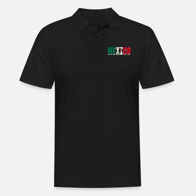 Mexico - Men's Polo Shirt - black