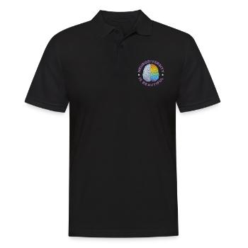 ADHS - Männer Poloshirt - Schwarz - Vorne - Kai (181cm)