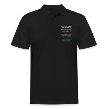 ADHS - Männer Poloshirt - Schwarz - Vorne - Kai (181cm)